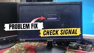 Check Signal Cable Samsung Monitor 2024 VGA Problem Fix  Created by Afjal Hossain [upl. by Tinya]