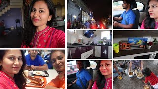 First vlog from our new houseMovieEvening outingMarket99DIMLshoppingHi5Kannadavlogs [upl. by Hanima]