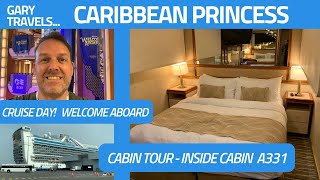 Caribbean Princess BOARDING EXPERIENCE amp A331 Cabin Tour [upl. by Rotberg886]