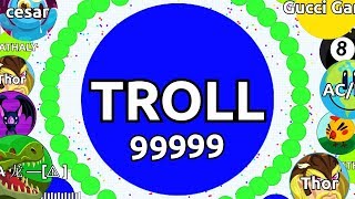 Agario  TROLLING GONE WRONG INTENSE SOLO AGARIO GAMEPLAY [upl. by Anayt631]