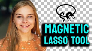 Remove Background using Magnetic Lasso Tool in Photopea  Browser Photoshop [upl. by Germaun]