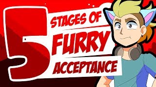 The 5 Stages of Furry Acceptance Animation Meme [upl. by Akeit]