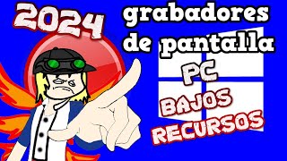 Loquendo TOP 3 Grabadores de pantalla para PC de bajos recursos [upl. by Ranice]