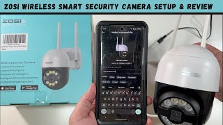 ZOSI Wireless Smart Security Camera Setup amp Review [upl. by Grados71]