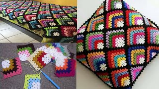 how to crochet a multicolor granny square  super easy granny square for begginers [upl. by Dexter]