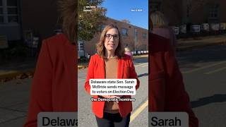 Delaware state Sen Sarah McBride sends message to voters on Election Day [upl. by Noskcire]