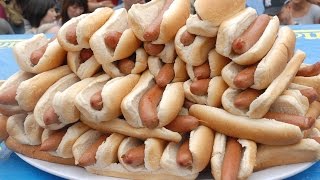 19 JUMBO Hot Dogs in 8 Minutes  Furious Pete [upl. by Brandtr66]