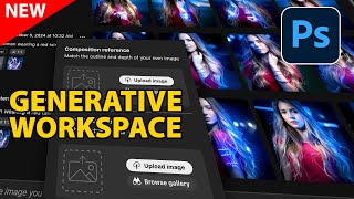 How to use new ai Generative Workspace in Photoshop Beta [upl. by Adnoved]