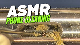 ASMR phone cleaning under the microscope [upl. by Baruch]