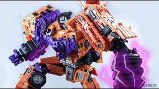 Transformers Stop Motion Animation：Toyworld Devastator Constructor变形金刚定格动画：TW橙色大力神 还原1986变形金刚大电影 [upl. by Eirelam]