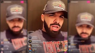 Drake Responds To Kendrick Lamar Diss On IG Live [upl. by Bajaj801]