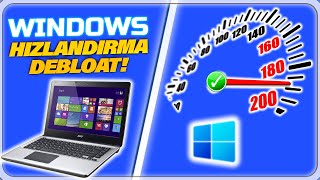 🔴Windows Debloat Tek Tıkla PC Hızlandırma Yöntemleri Github Güvenilir mi [upl. by Ordisy949]