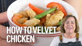 Velveting Chicken The Easy Technique for a Perfect Chicken StirFry [upl. by Eledoya]