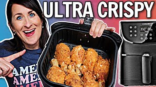 The CRISPIEST Air Fryer Fried Chicken Recipe  EASY Air Fryer Recipe  Buttermilk Fried Chicken [upl. by Jim]