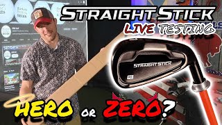 🔴 THE STRAIGHT STICK Does it work  Garage Golf Simulator Stream Initial Review [upl. by Ees]