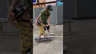 2 Year old skateboarding skateboarding fypシ゚viral 2ndbirthday birthday skatepark [upl. by Yretsym]