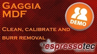 Gaggia MDF  Cleaning Calibrating and Burr Removal [upl. by Atelokin]