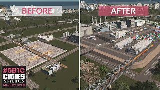 Rebuilding The Starting Service Area In Cities Skylines  5B1C [upl. by Ahs890]