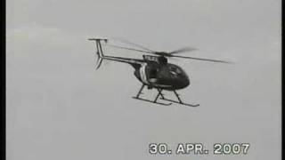 McDonnell Douglas MD 500 E R504 helicopter Airshow Flight 1 [upl. by Anner733]