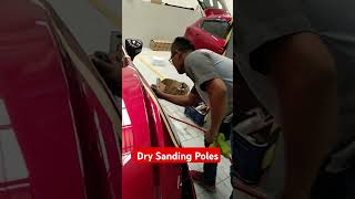 Dry Sanding Polespolesmobil polishing amplas bodyrepair [upl. by Saidnac807]