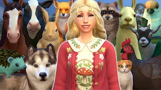 How hard can it be to raise EVERY animal in the sims 4 [upl. by Sevik]