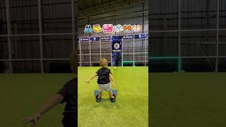 Tiny Baller Trials Baby Stops the Ball with Everything from Bare Feet to Boxing Gloves ⚽👶🥊 [upl. by Aivekal]