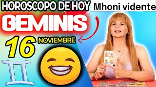 😁UN GOLPE DE FORTUNA 💚QUE CAMBIA TU VIDA 💰 Geminis ♊ MONHI 🔮 Horoscopo De Hoy 16 De Noviembre 2024 [upl. by Aisyle]