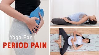 Yoga For Period Relief  How To Reduce Menstrual Pain  Glamrs Period Hacks [upl. by Alisha]