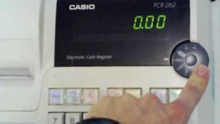 Casio PCR262 Electronic Cash Register eBay Testing Video [upl. by Iden]