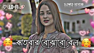 Kotobar Bojhabo Bol 😔Bengla Lofi Reverb😔 Mahammed Irfan [upl. by Tadeo936]