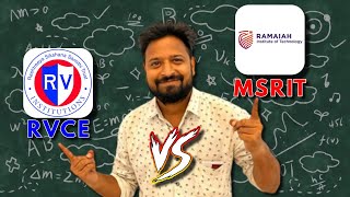 RVCE vs MSRIT Bangalore topmost Colleges🔥 COMEDK 2023Detailed Comparison rvce collegereview [upl. by Seiter]