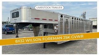 32 Wilson Foreman Aluminum Livestock Trailer [upl. by Gladi]