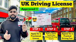 How to get UK🇬🇧Driving License for International Student  How to apply Provisional Driving License [upl. by Karly]