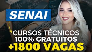 SENAI abre 1985 VAGAS para 11 CURSOS TÉCNICOS GRATUITOS  Mari Rel [upl. by Ayocal]