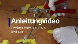 Nivelliersystem Anleitung LEVELLO ® [upl. by Tedman]