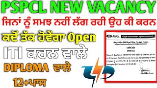 Pspcl New Vacancy Update 2024  Pspcl alm new Post update  Pstcl New Recruitment 2024  alm bharti [upl. by Wetzel104]