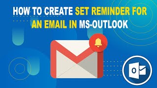 How to set up reminder in an Email  MSOutlook  msoffice msoutlook [upl. by Quartas]