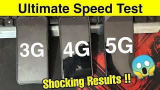 3G vs 4G vs 5G speed test live ftBSNL amp Jio  The Technologist [upl. by Maxia998]