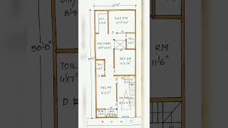 2050 house plan with vastu plan  north facing  20x50 house plan [upl. by Dyche]