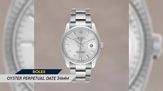 Rolex Oyster Perpetual Date 34mm [upl. by Ytirehc547]