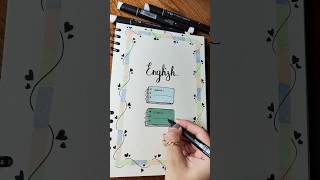 creative font page idea for English notebook [upl. by Wunder]