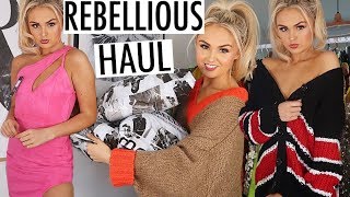 REBELLIOUS FASHION CLOTHING HAUL  £200 GIVEAWAY [upl. by Irahs]