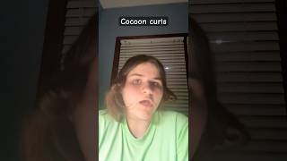 Cocoon curls before and after 😬 curls ytshorts fyp [upl. by Oakleil]