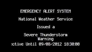 Severe Thunderstorm Warning New York City 9812 [upl. by Okiruy]