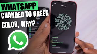 WhatsApp Green Color Texts and Links Changed Why [upl. by Attena]