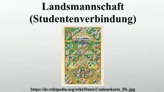 Landsmannschaft Studentenverbindung [upl. by Adnoyek]