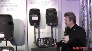 JBL EON 210P Portable PA System  Namm 2012 with DJkittv [upl. by Eniladam]