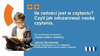 Ile radości jest w czytaniu czyli jak odczarować naukę czytania [upl. by Themis313]