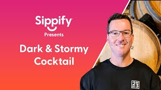 Sippify presents One of the easiest and most tasty rum cocktails to make  The Dark amp Stormy [upl. by Ainocal]