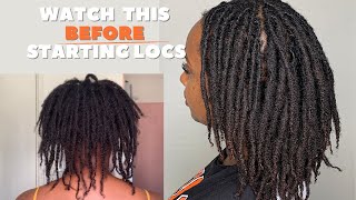 What To Know Before Starting Locs Two Strand Twist Starter Locs FINE 4C Hair LocJourney [upl. by Niraa]